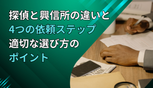 探偵と興信所の違いと4つの依頼ステップ｜適切な選び方のポイント