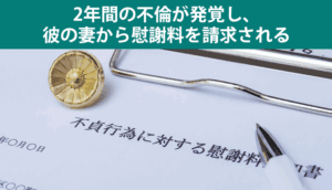 2年間の不倫が発覚し、彼の妻から慰謝料を請求された事例